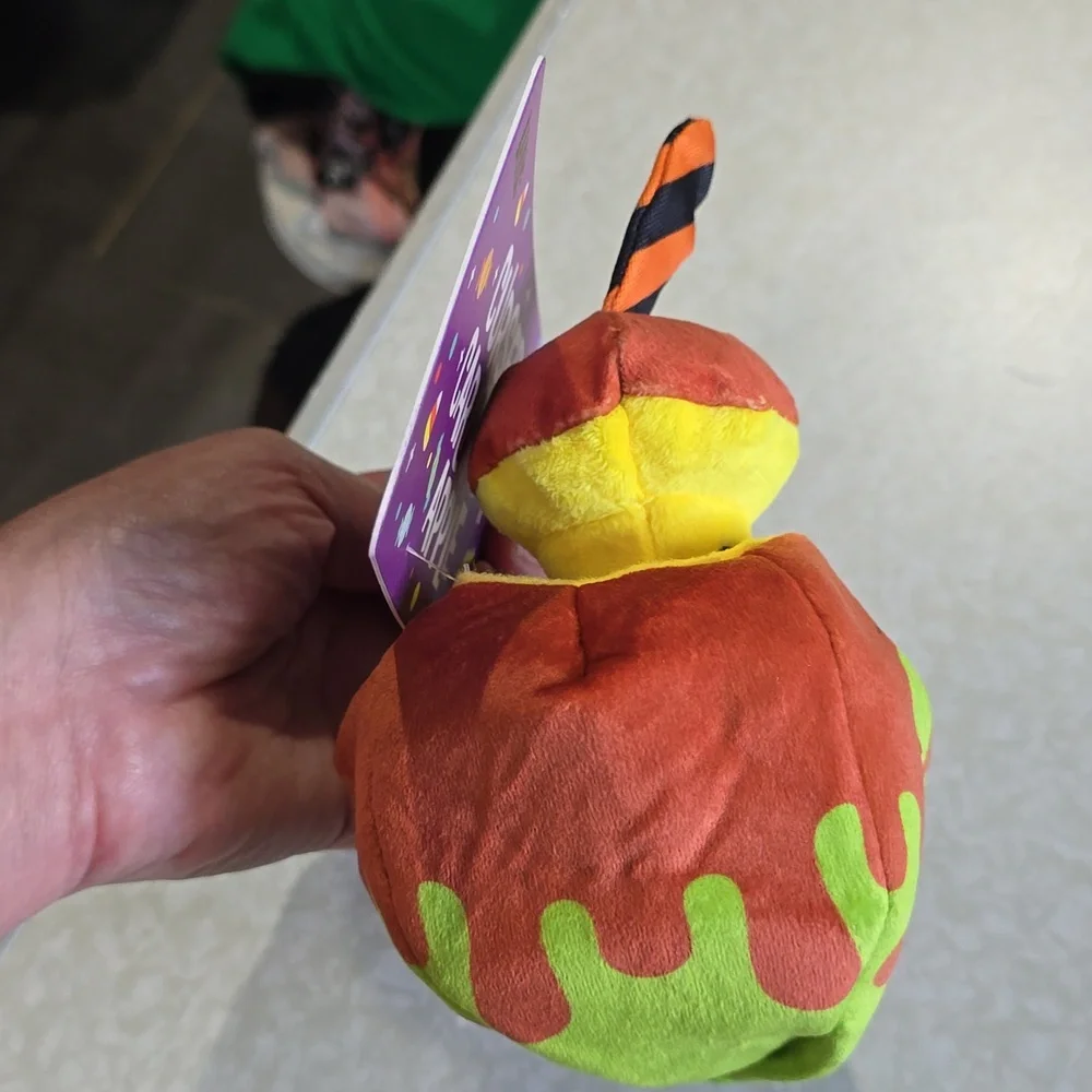 Bark Orange and Green Cursed‎ Caramel Mutt Dog Toy NWT Size Small 0-20 Pounds